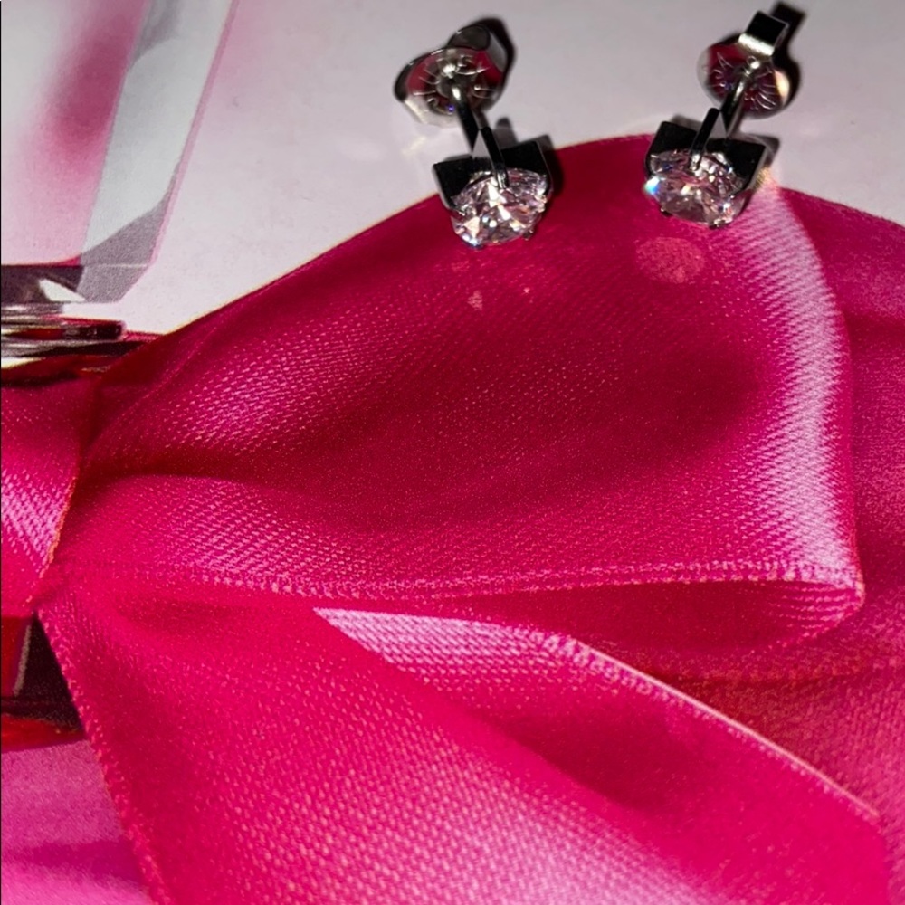 🎀 stainless steel stud earrings